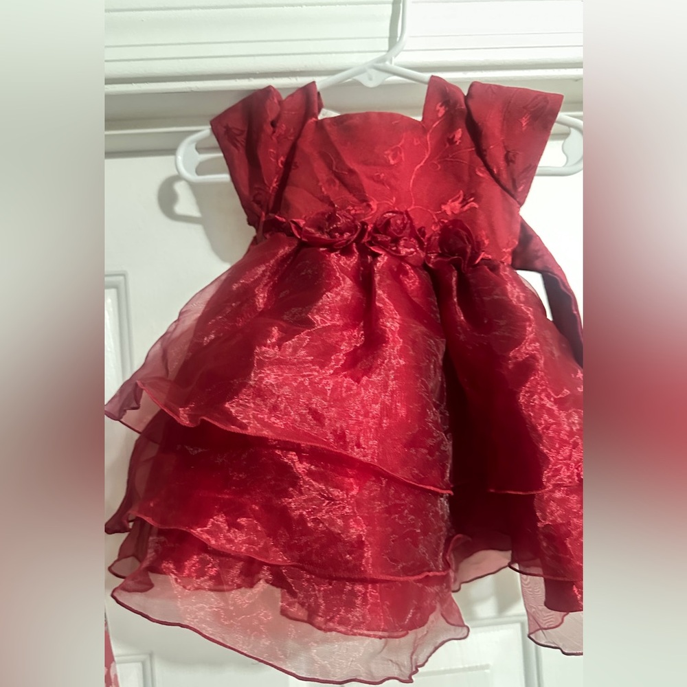 Elegant Red Kids Dress
